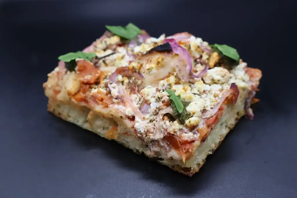 Foccacia Tomate, Feta et Basilic